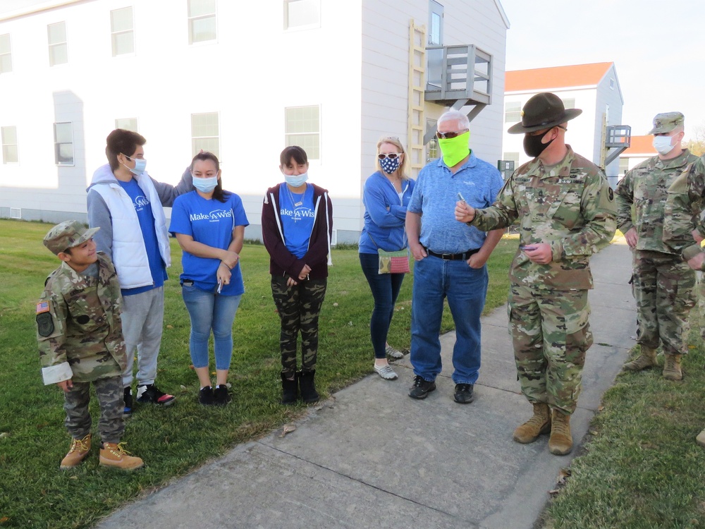 Fort McCoy helps make a wish come true for an 8-year-old child