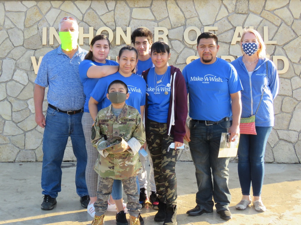 Fort McCoy helps make a wish come true for an 8-year-old child