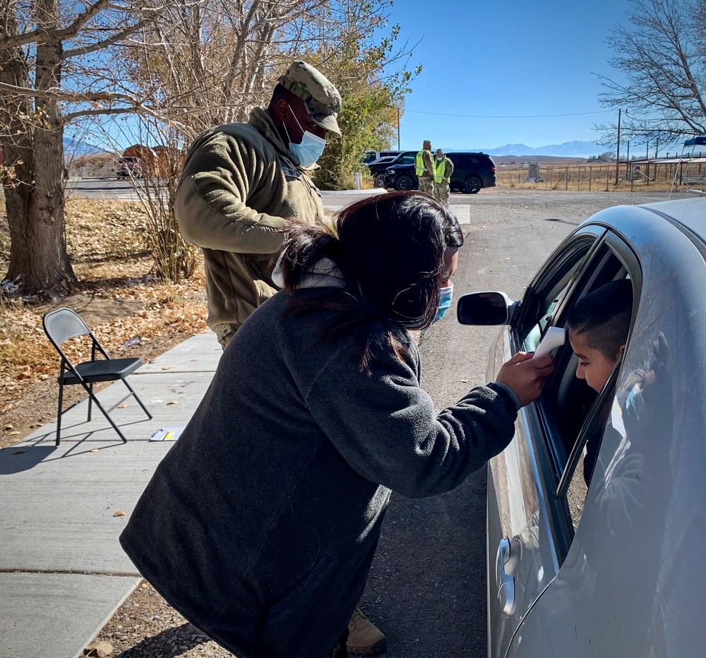 Nevada Guardsmen help Shoshone Tribe during COVID-19