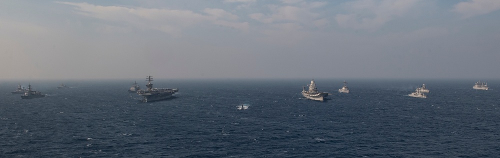 Nimitz Carrier Strike Group Partcipates in Exercise Malabar 2020