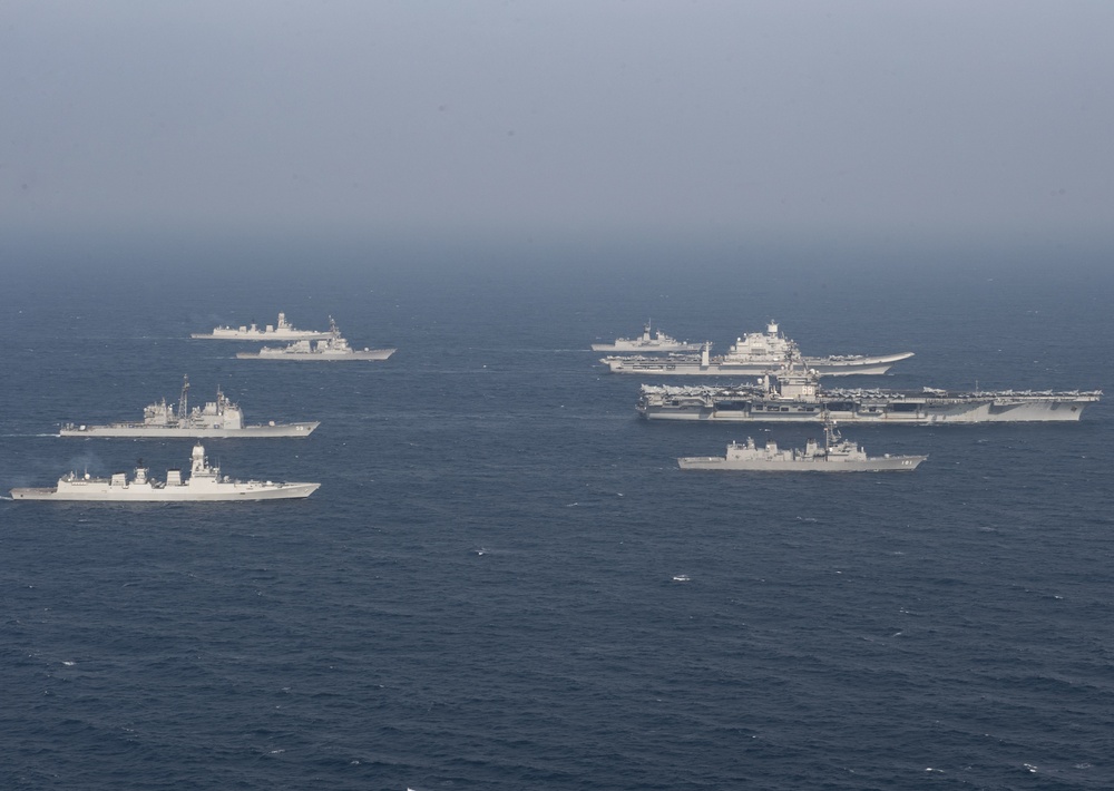 Nimitz Carrier Strike Group Partcipates in Exercise Malabar 2020