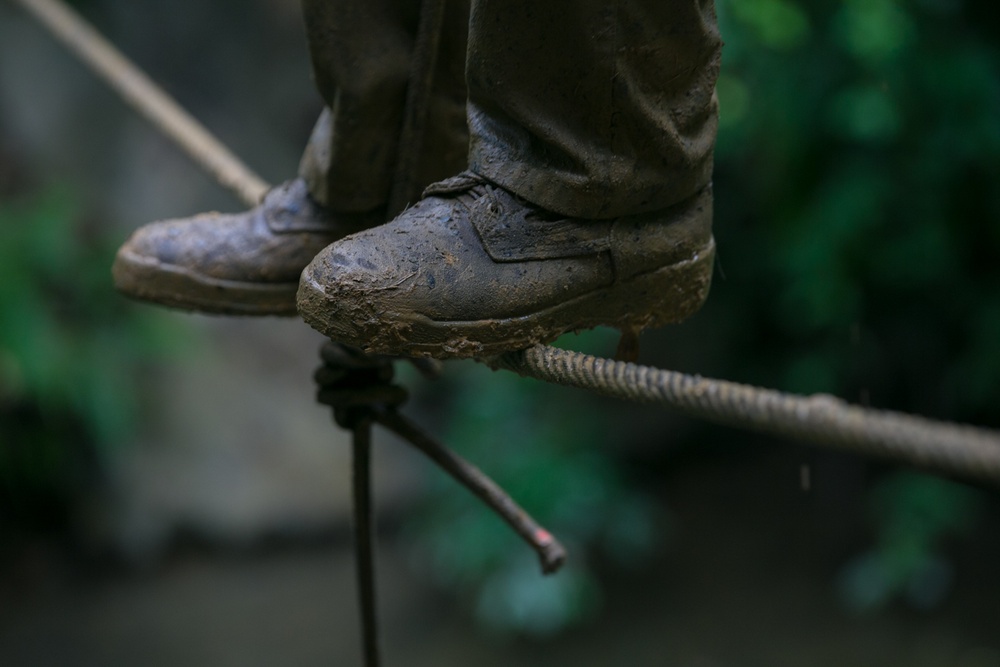 3d Marine Division Marines Execute Basic Jungle Skills Course