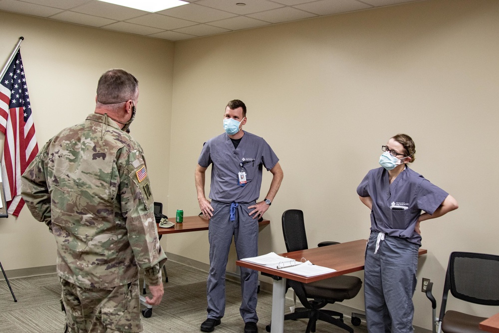 Brig. Gen. Suter meets with physicians augmenting Hospitals of Providence Transmountain