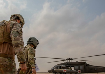 Air Force K-9 Teams Train With Army Veterinarians and Flight Medics