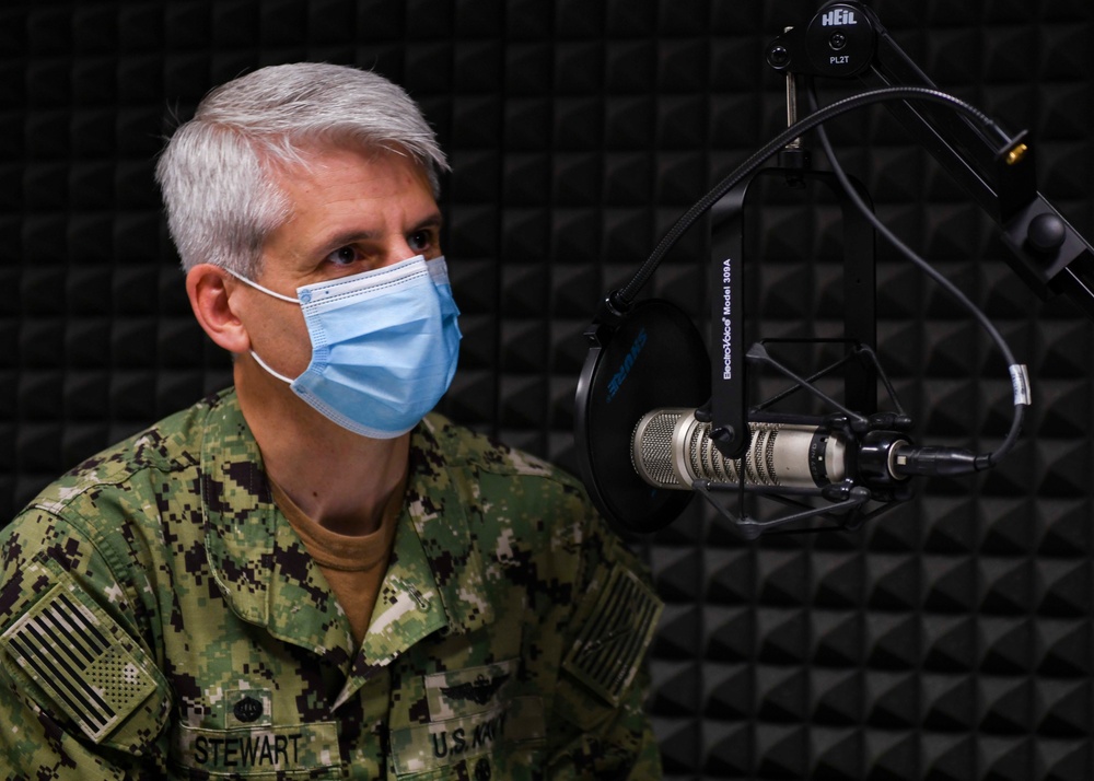 NSA Naples Commanding Officer Holds Monthly Radio Talk Show