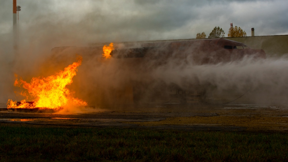 RAF Fairford firefighters receive new equipment