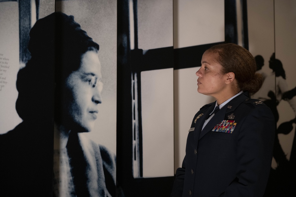 42nd ABW Leadership visit Rosa Parks Museum