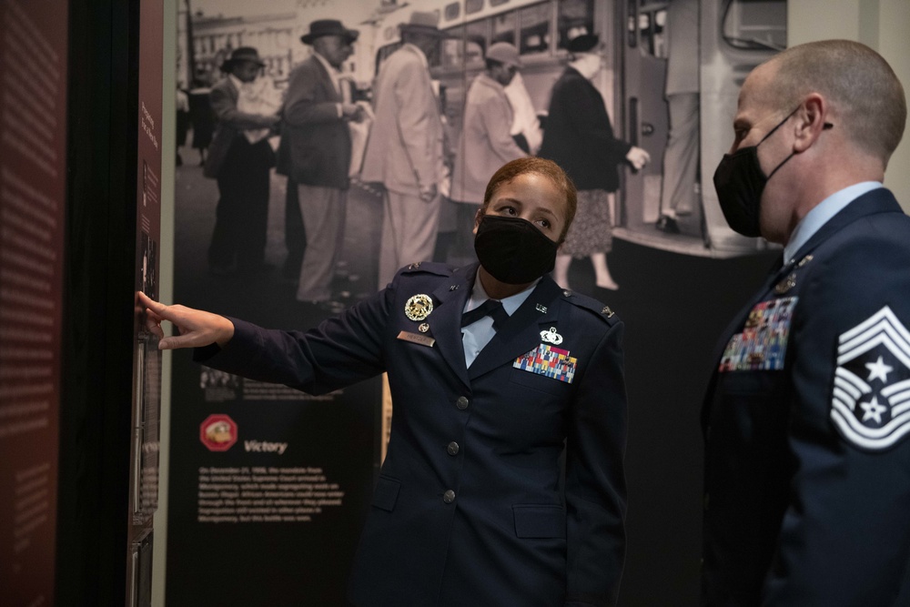 42nd ABW Leadership visit Rosa Parks Museum