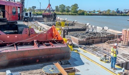 Buffalo River dredging, Fall 2020