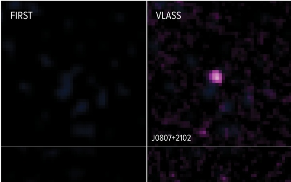 NRL Researchers Catch Supermassive Black Holes Launching Newborn Radio Jets