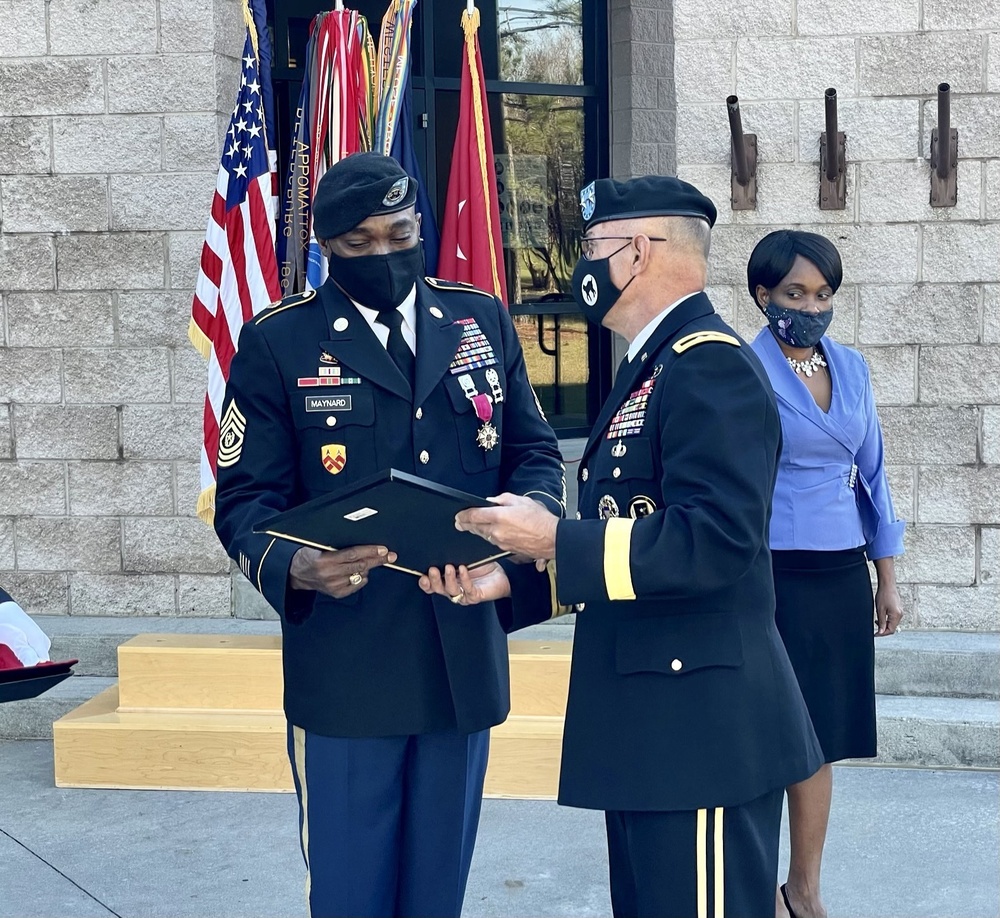 Command Sgt. Maj. Levi Maynard retires from 81st RD after 35-year career