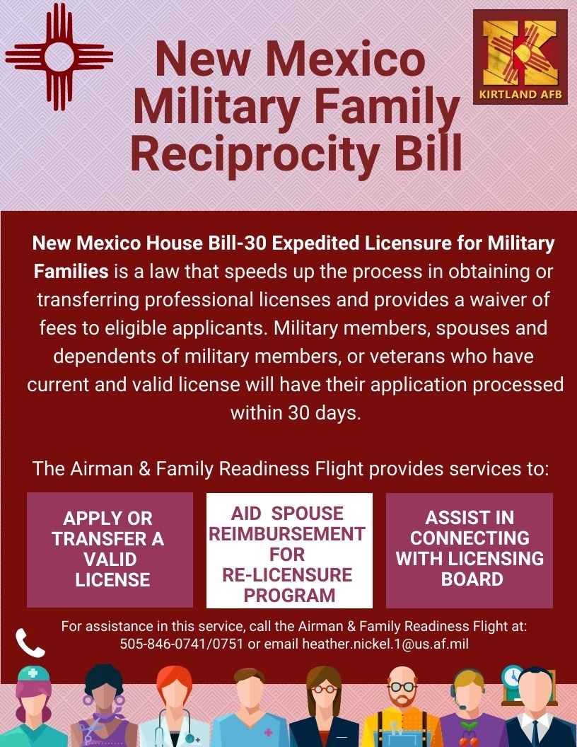 Professional licensure for New Mexico military families: How to utilize benefits