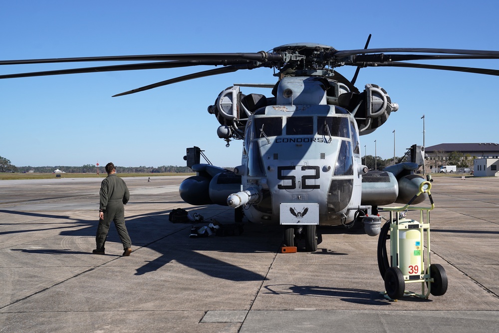 Marines conduct flight training over Keesler