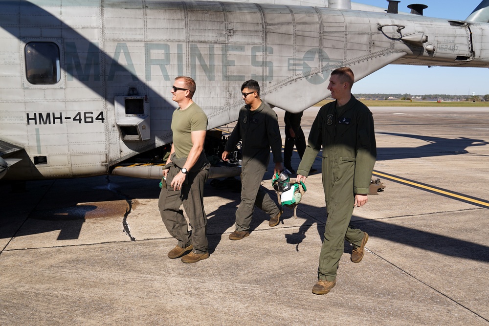 Marines conduct flight training over Keesler