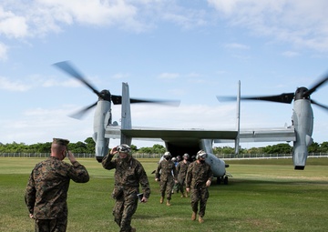 CMC and Sgt Maj of the USMC visit to Okinawa