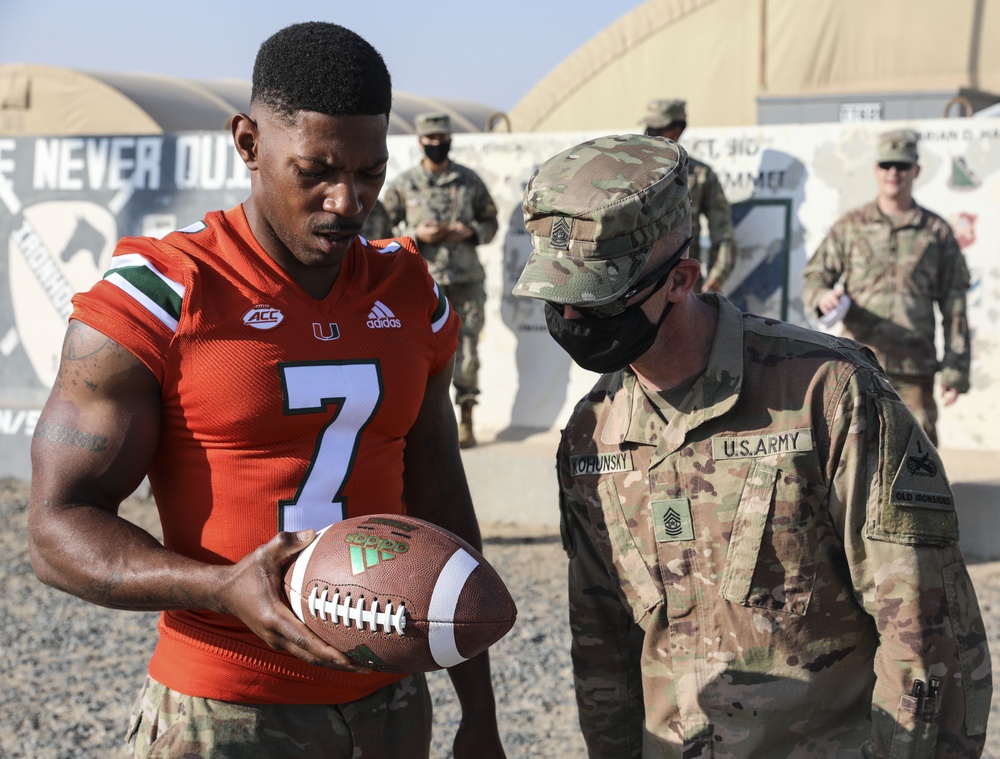 University of Miami sends Soldier a special gift