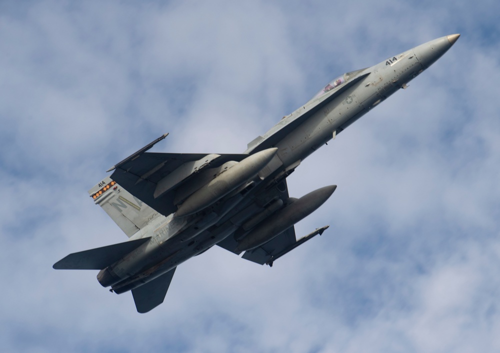 Nimitz Conducts Flyover During Malabar