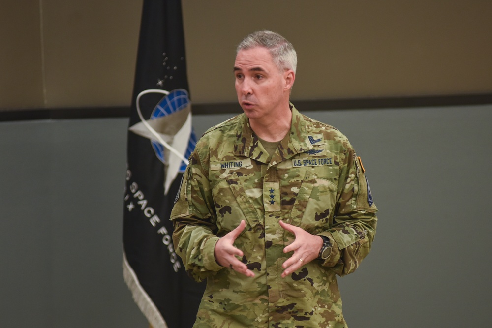 SpOC commander visits USSF students at Vandenberg AFB