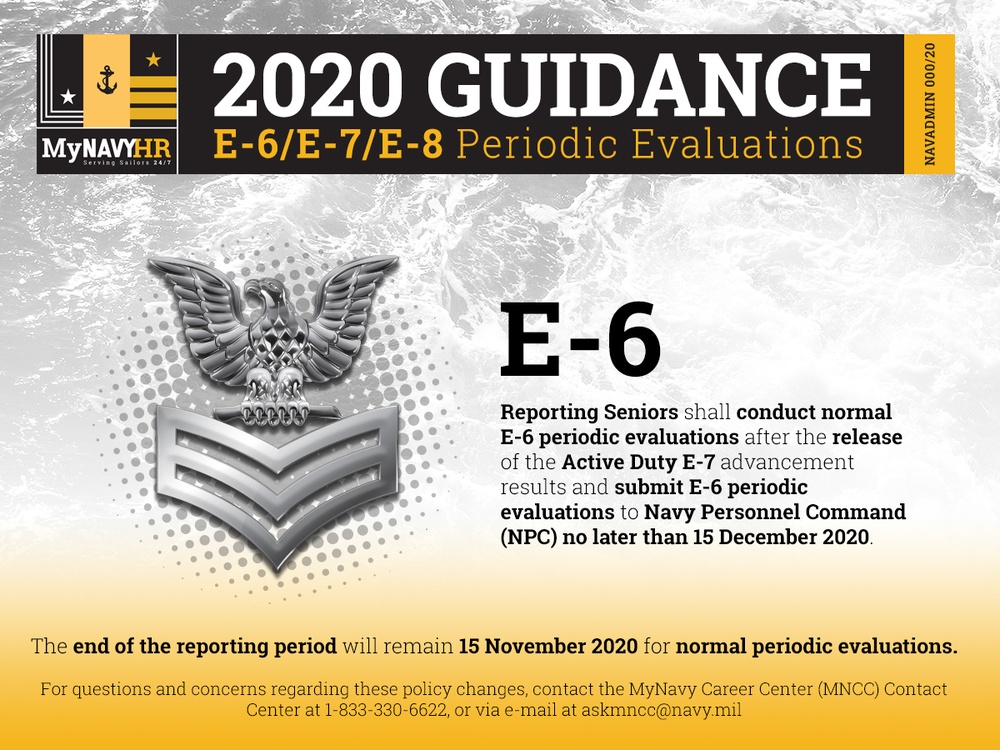 E6 2020 Periodic Eval Guidance