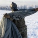 Soldiers, Airmen jump onto a frozen drop zone