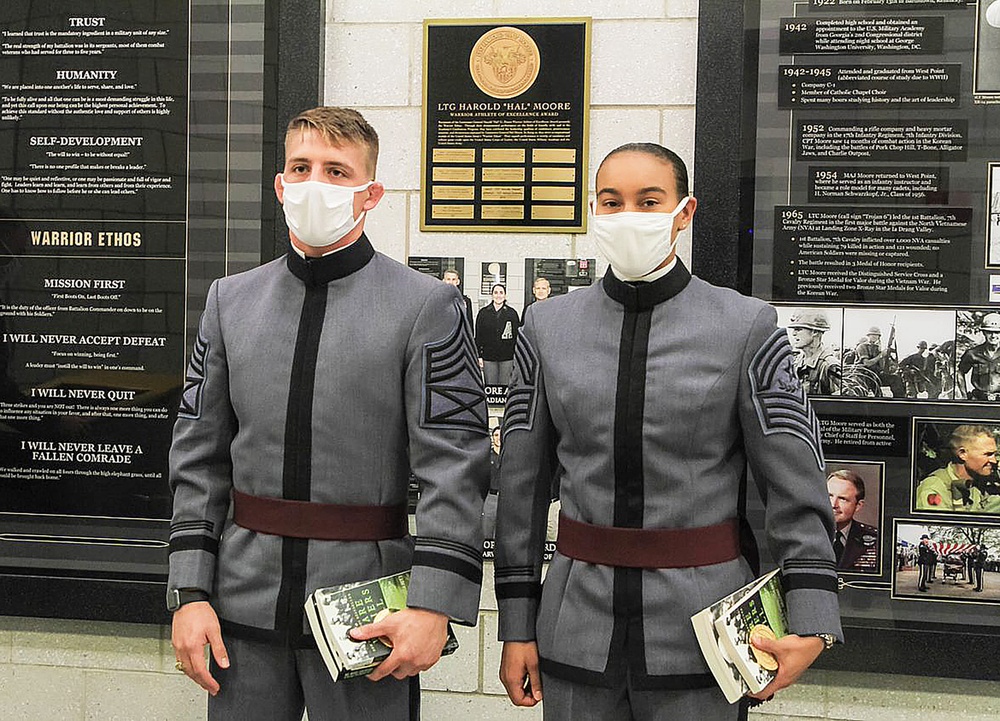 Upholding the Warrior Spirit: Class of 2021 Cadets White and Guffey receive Hal Moore Award 