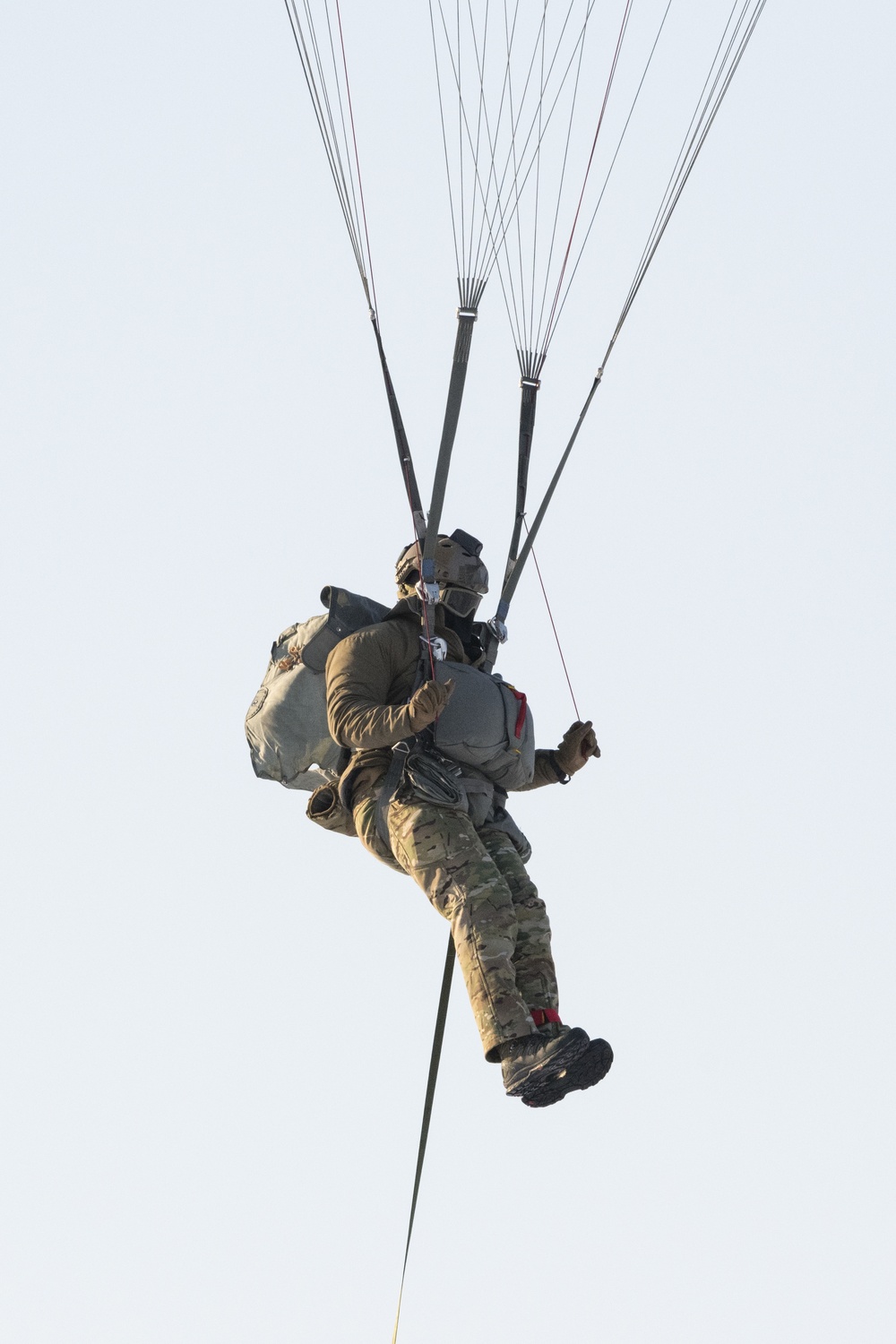 Air Force special warfare Airmen and Army paratroopers conduct airborne operations at JBER