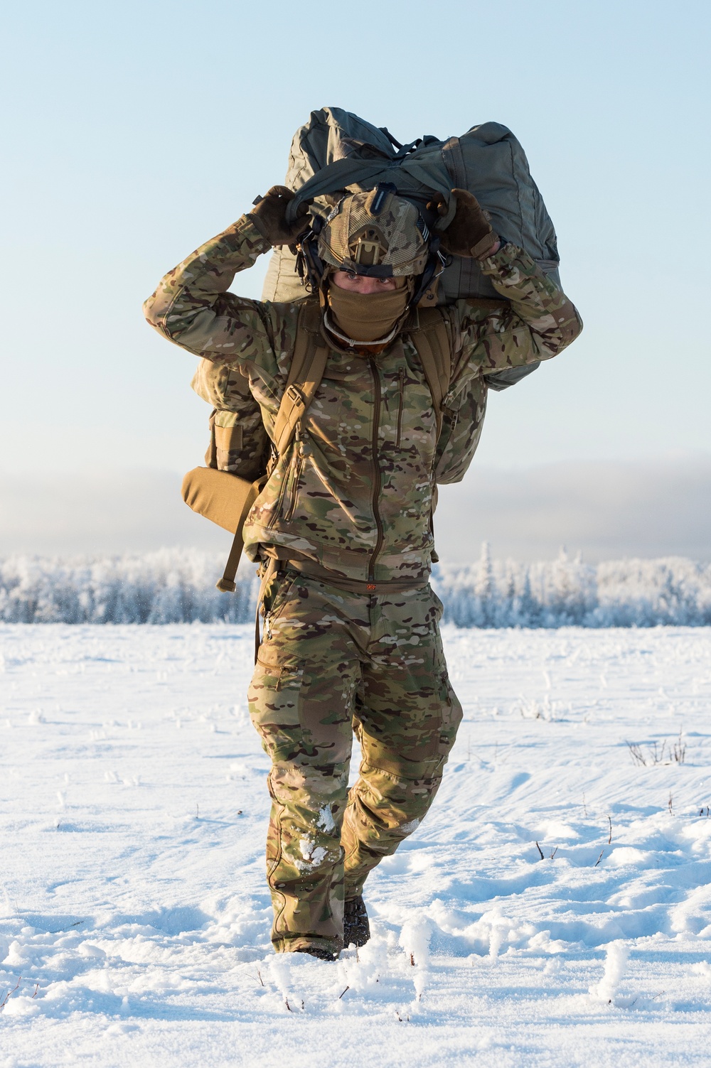 Air Force special warfare Airmen and Army paratroopers conduct airborne operations at JBER