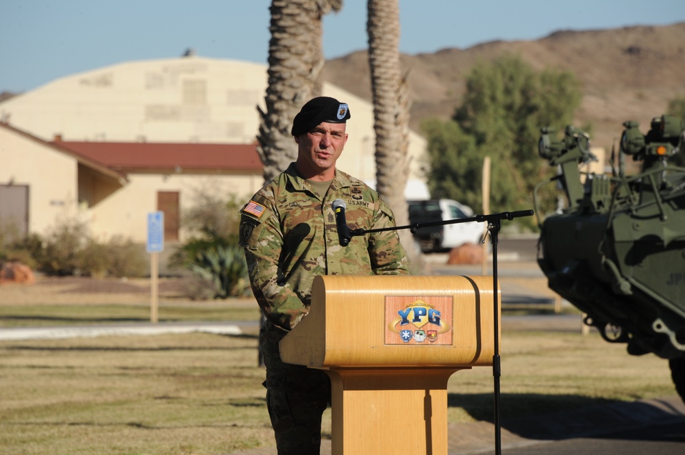 New U.S. Army Yuma Proving Ground Command Sgt. Maj. ready to lead