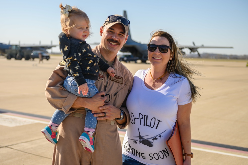 Airmen greeted by families after deployment