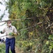 USAG Japan commander, spouse, cut bamboo for giant kites
