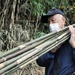 USAG Japan commander, spouse, cut bamboo for giant kites