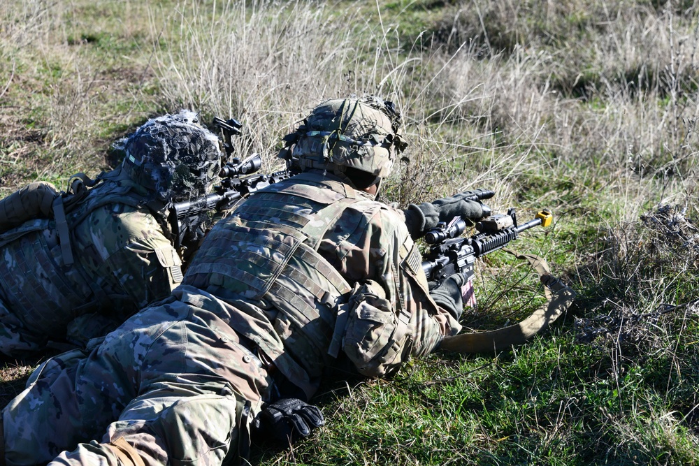 Team live fire dynamic exercise at Monte Carpegna