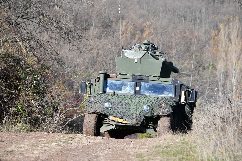Team live fire dynamic exercise at Monte Carpegna