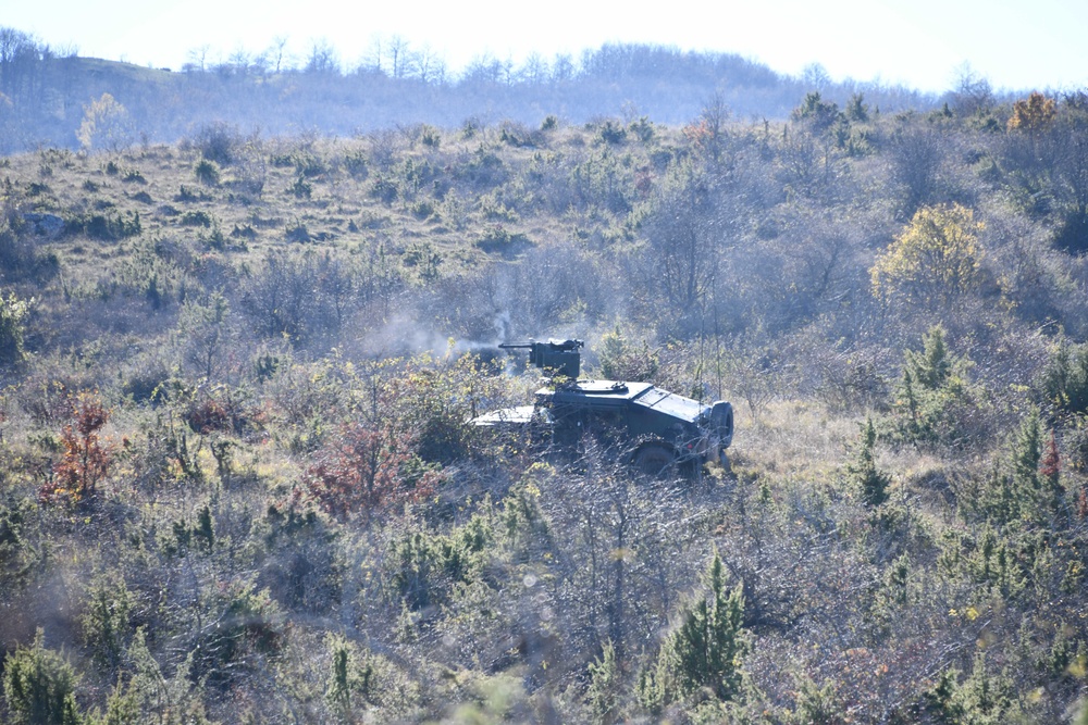 Team live fire dynamic exercise at Monte Carpegna