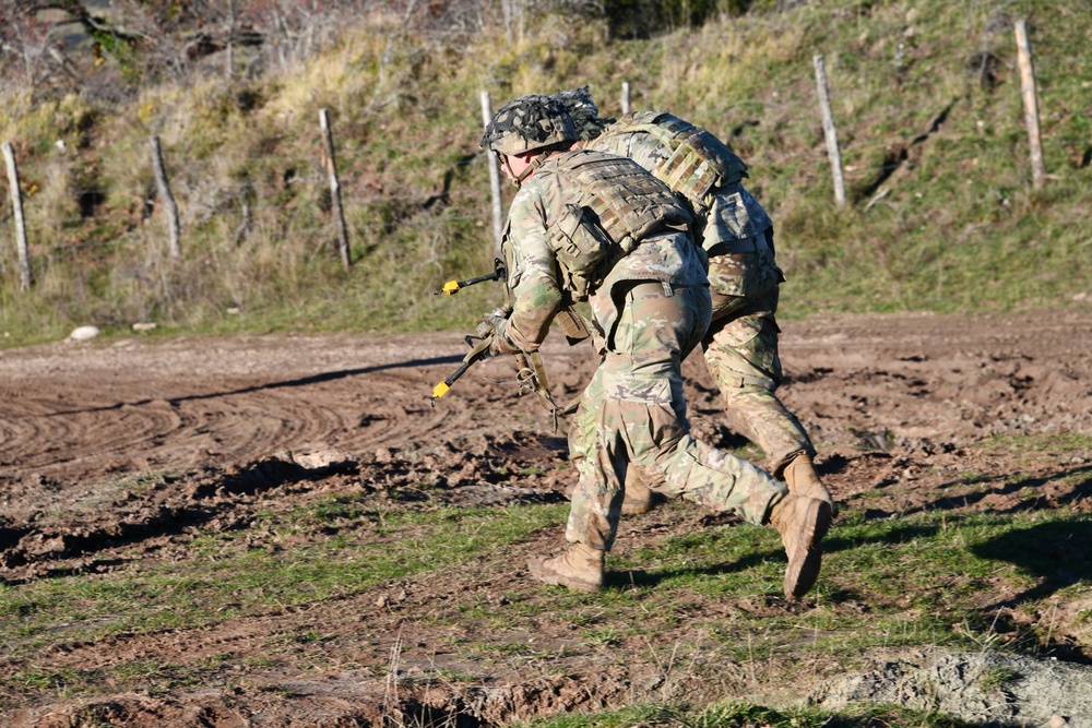 Team live fire dynamic exercise at Monte Carpegna