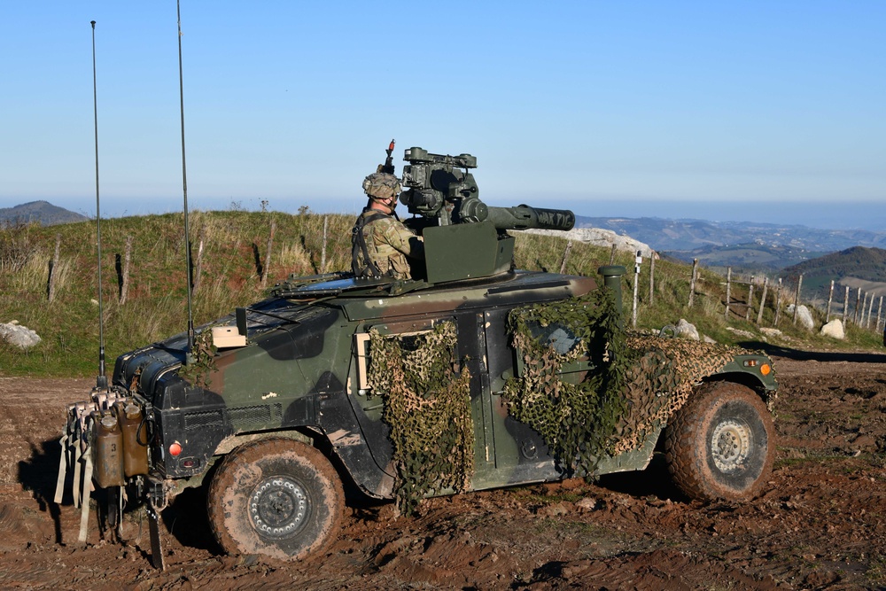 Team live fire dynamic exercise at Monte Carpegna