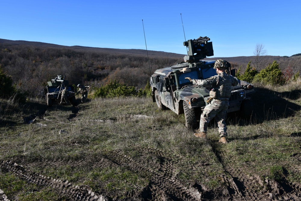 Team live fire dynamic exercise at Monte Carpegna