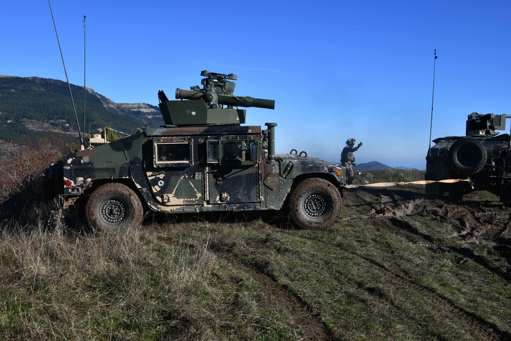 Team live fire dynamic exercise at Monte Carpegna