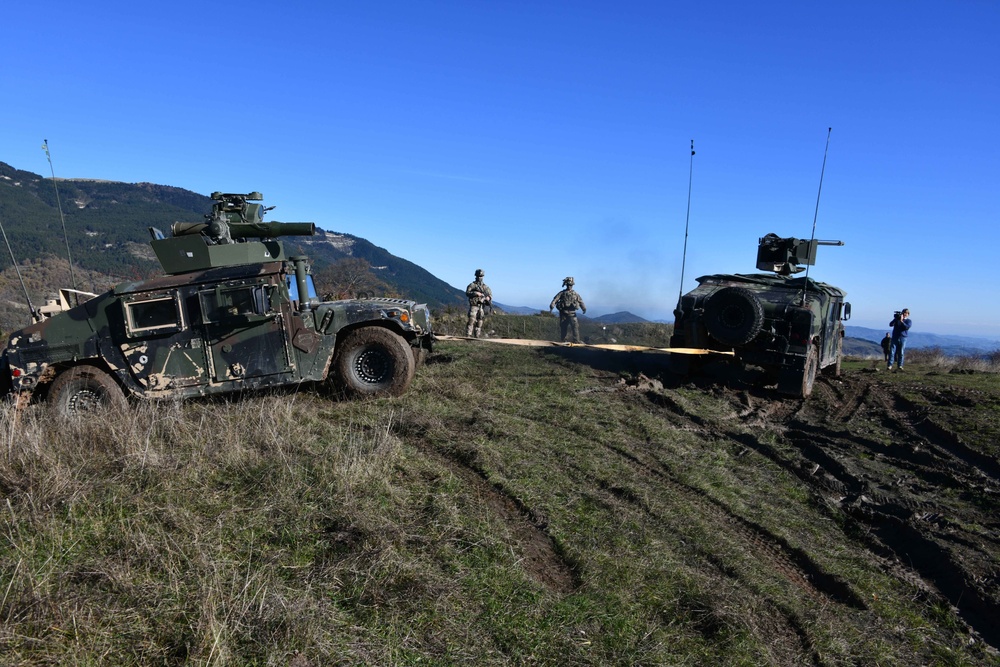 Team live fire dynamic exercise at Monte Carpegna