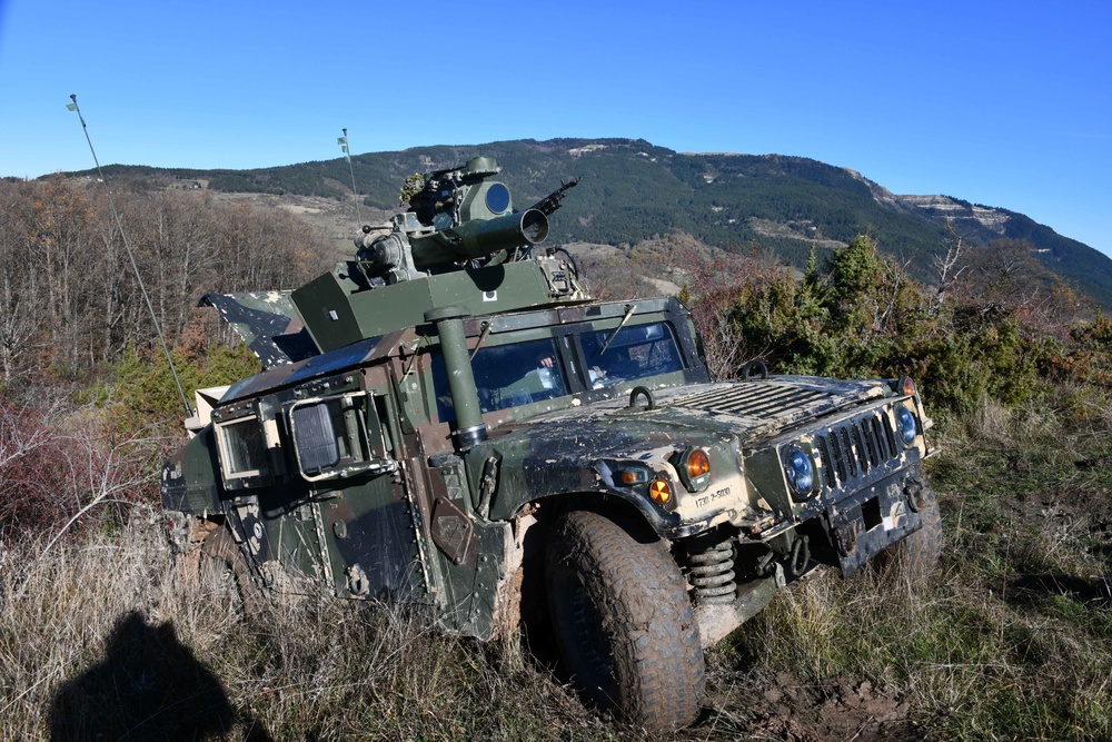 Team live fire dynamic exercise at Monte Carpegna