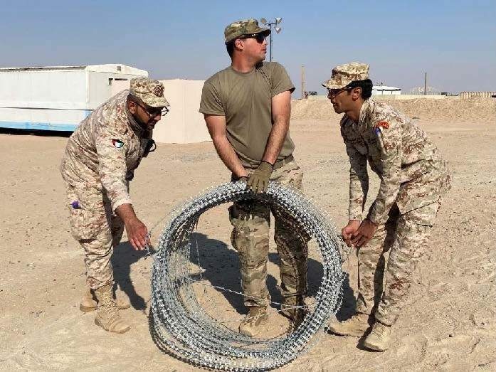 Kuwaiti Land Force’s Land Forces Institute Conducts Platoon Commander Workshop with Task Force Iron Castle Engineers.