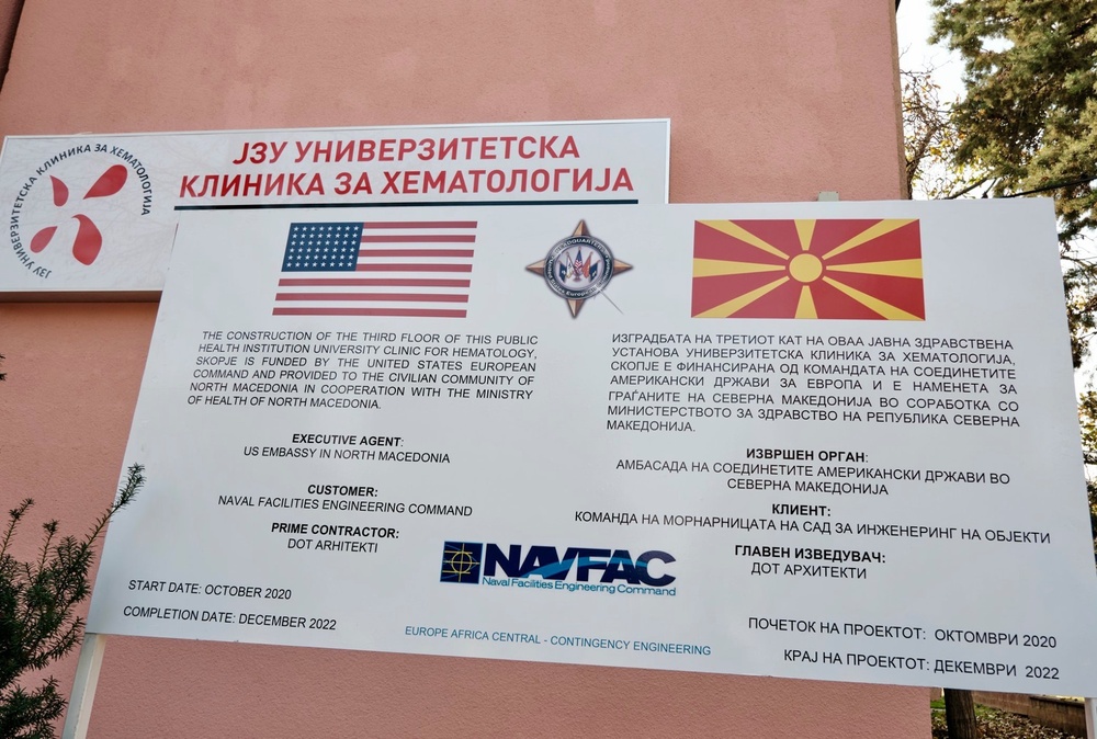 NAVFAC EURAFCENT Assists in OHDACA in North Macedonia