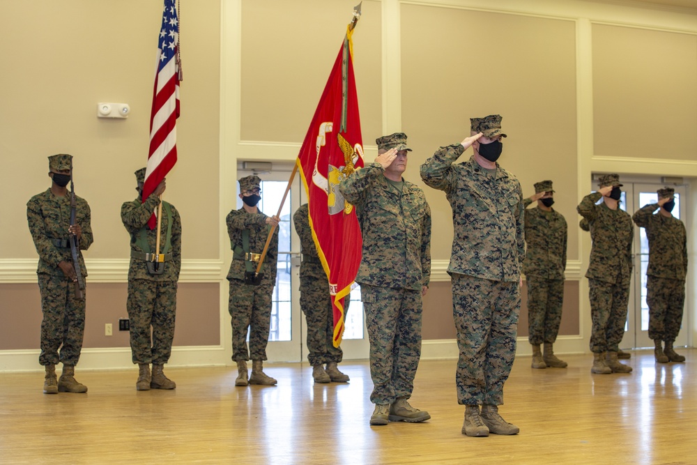 Camp Lejeune’s Headquarters and Support Battalion bids farewell to Frazier, welcomes Costa during Relief, Appointment ceremony