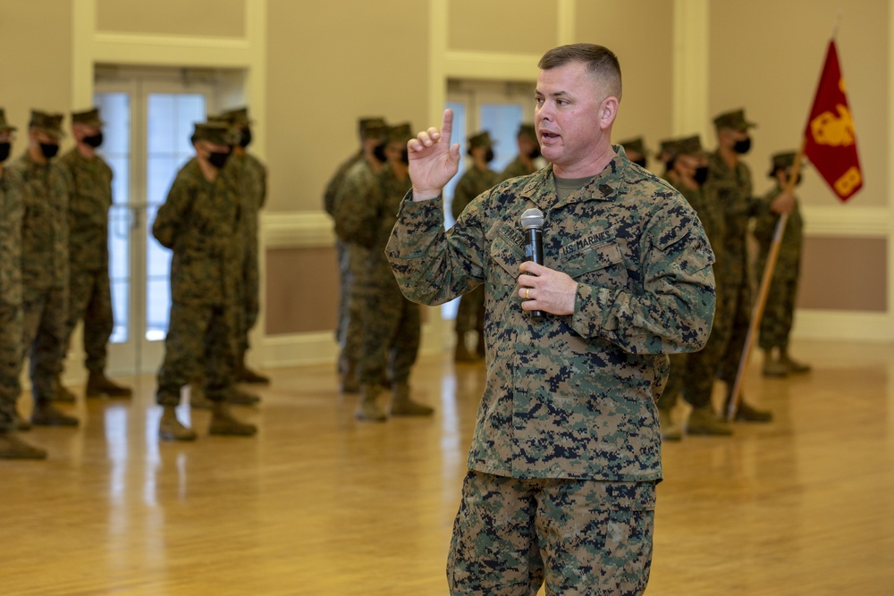 Camp Lejeune’s Headquarters and Support Battalion bids farewell to Frazier, welcomes Costa during Relief, Appointment ceremony