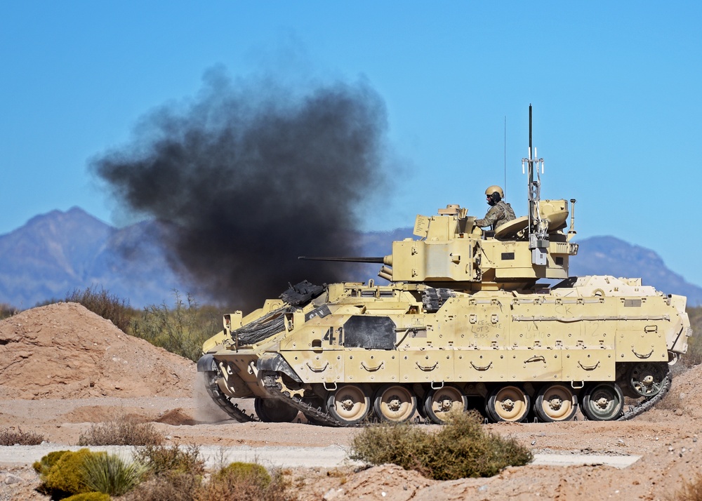 Bliss Soldiers conduct Bradley gunnery to increase lethality, build confidence