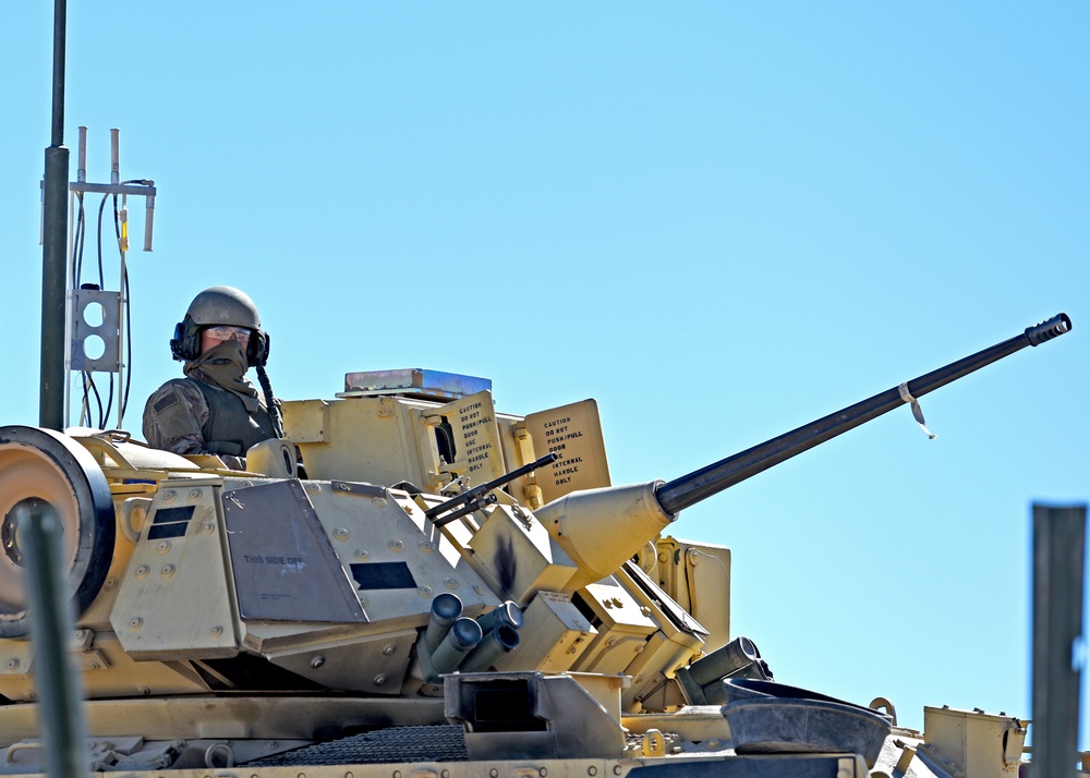 Bliss Soldiers conduct Bradley gunnery to increase lethality, build confidence