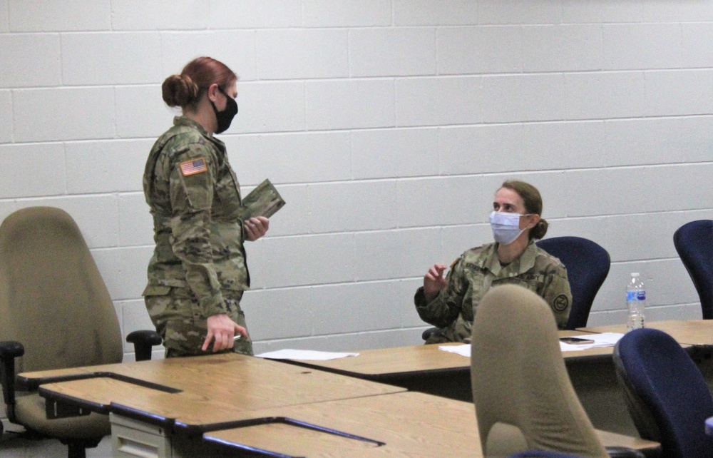 Soldiers participate in civil affairs training at Fort McCoy