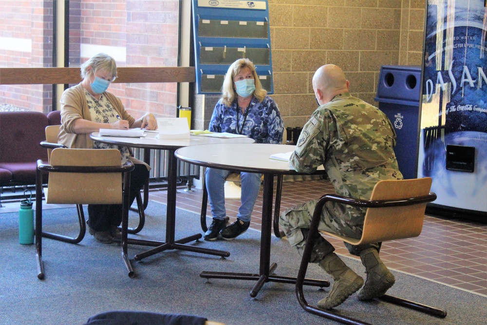 Soldiers participate in civil affairs training at Fort McCoy