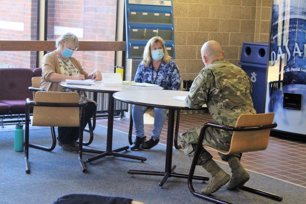 Soldiers participate in civil affairs training at Fort McCoy