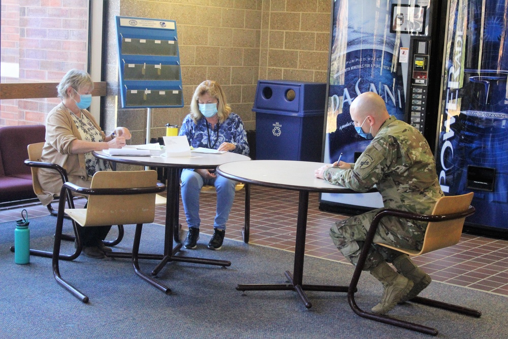 Soldiers participate in civil affairs training at Fort McCoy